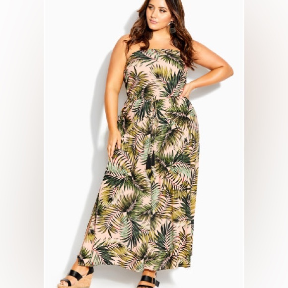 City Chic Tops - City chic maxi Miami palm